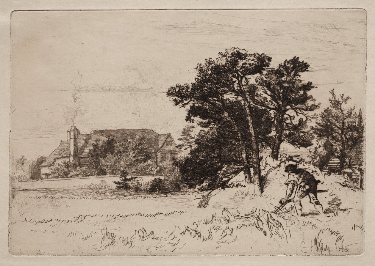 Gamla Willesley House av Francis Seymour Haden