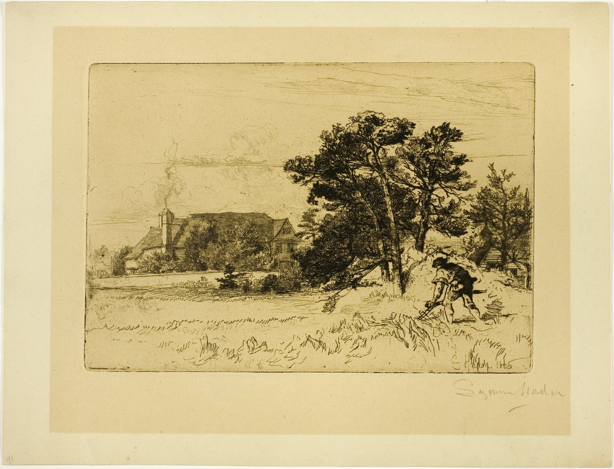 Gamla Willesley House av Francis Seymour Haden