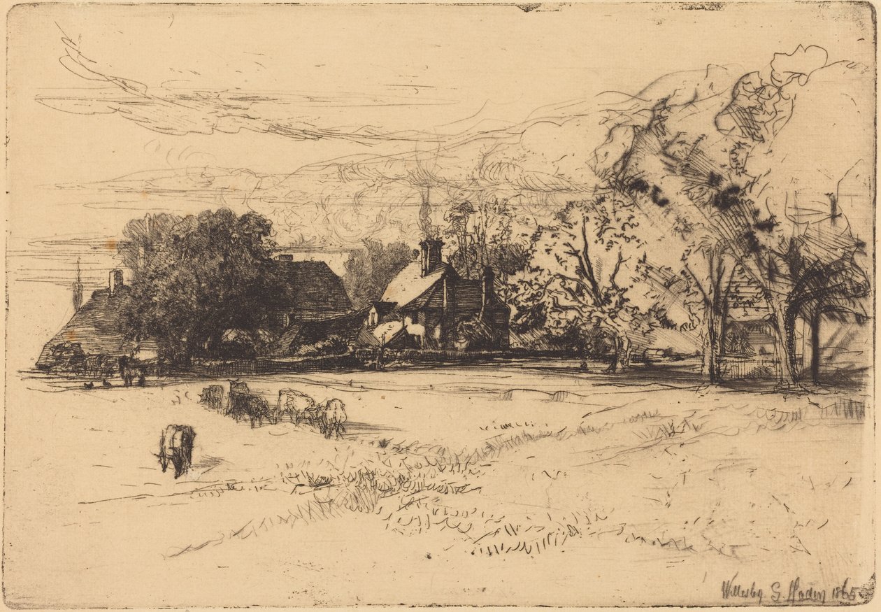 Gamla Willesley House av Francis Seymour Haden