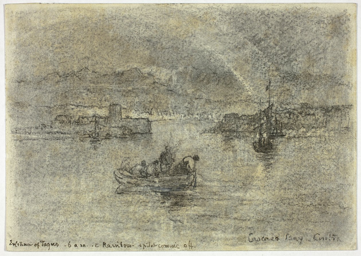 Regnbåge över Cascais Bay, Sintra, Portugal av Francis Seymour Haden