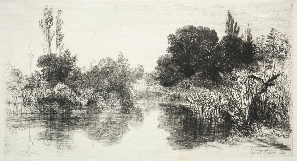 Dela Mill Pond av Francis Seymour Haden