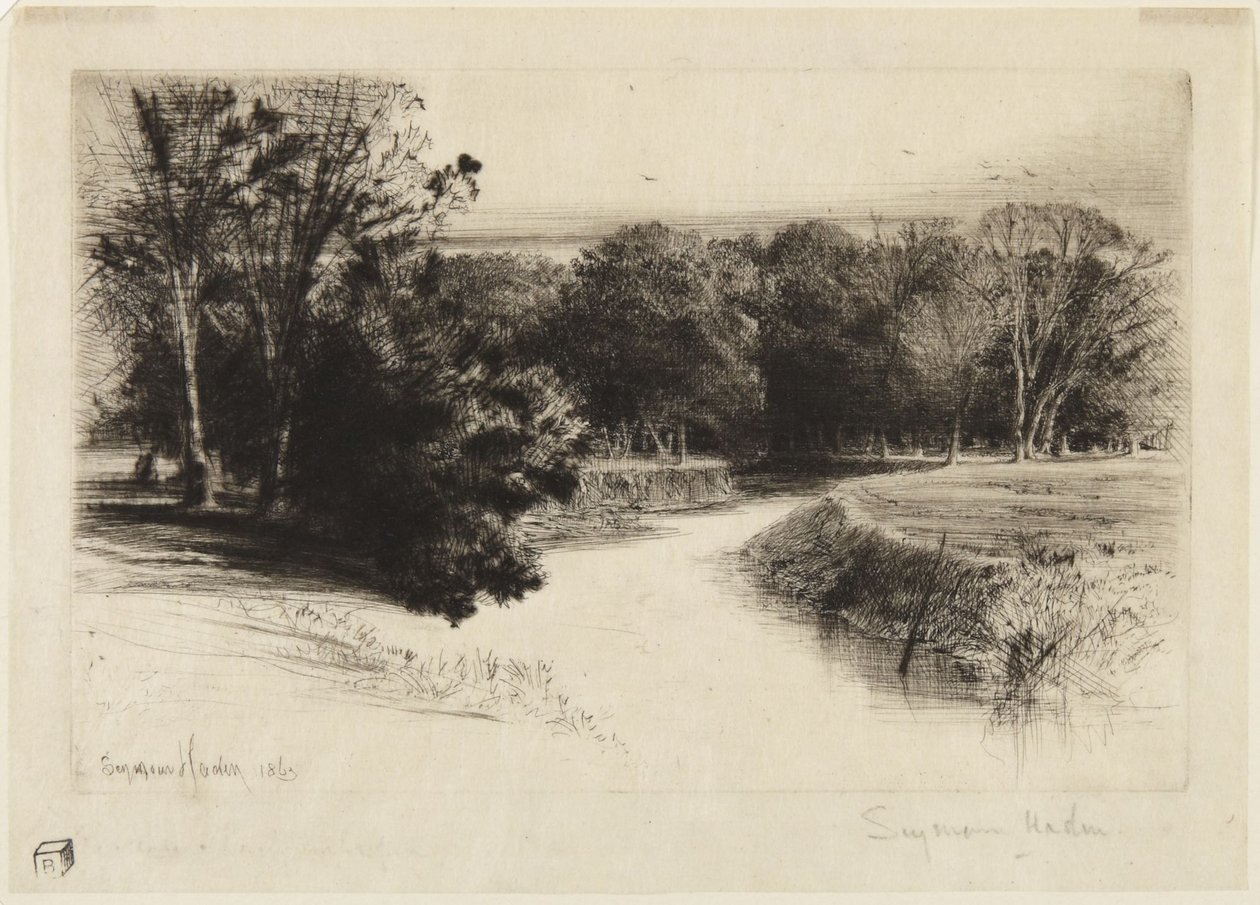 Solnedgång på Irland av Francis Seymour Haden