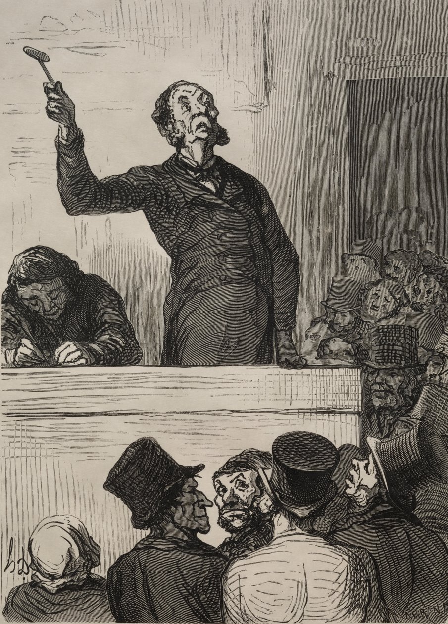 Auktionsrummet: Auktionsförrättaren av Francis Seymour Haden