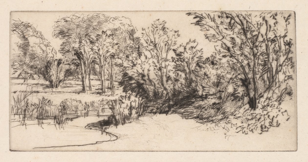 Lilla långförsamlingen, 1896. av Francis Seymour Haden