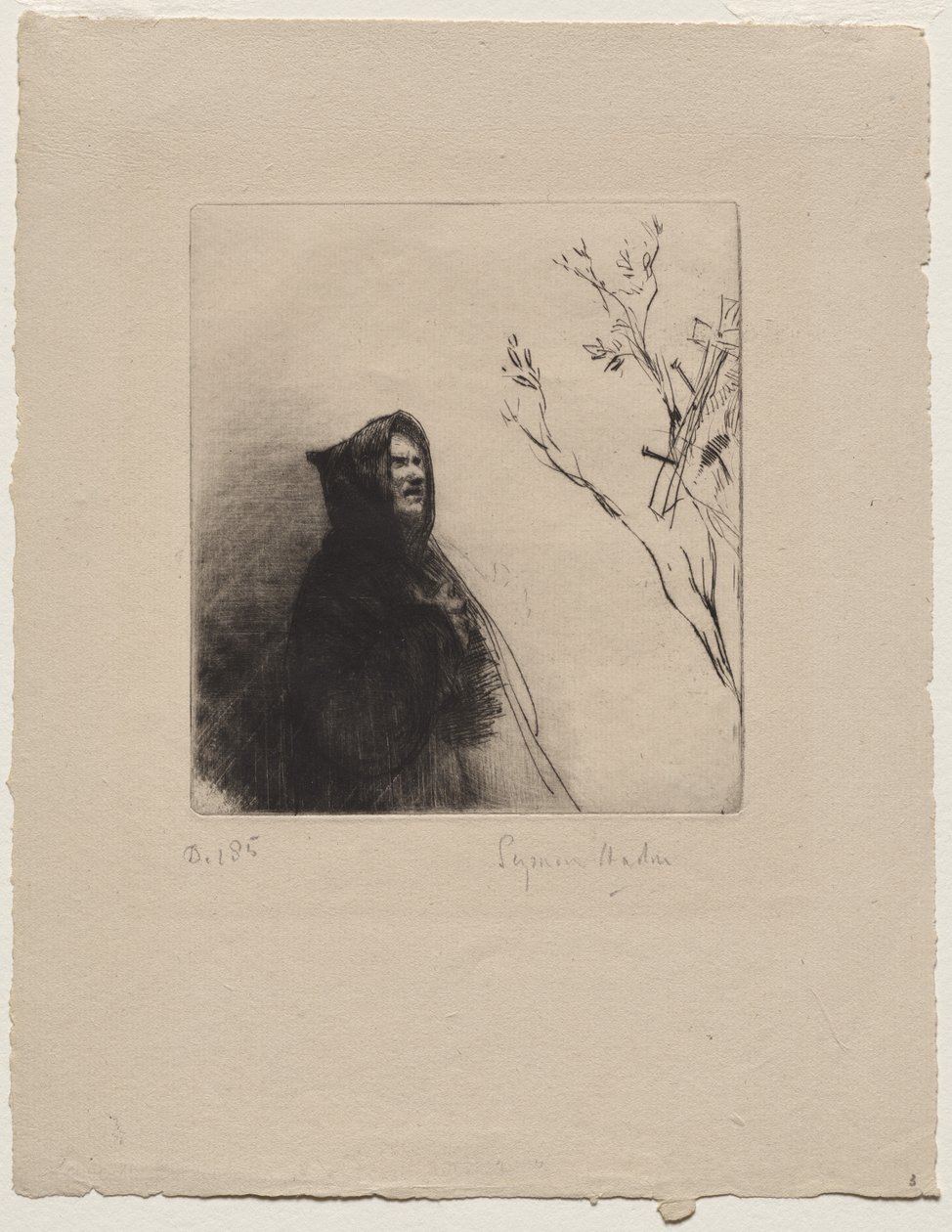 Munken ber - St Francis av Francis Seymour Haden