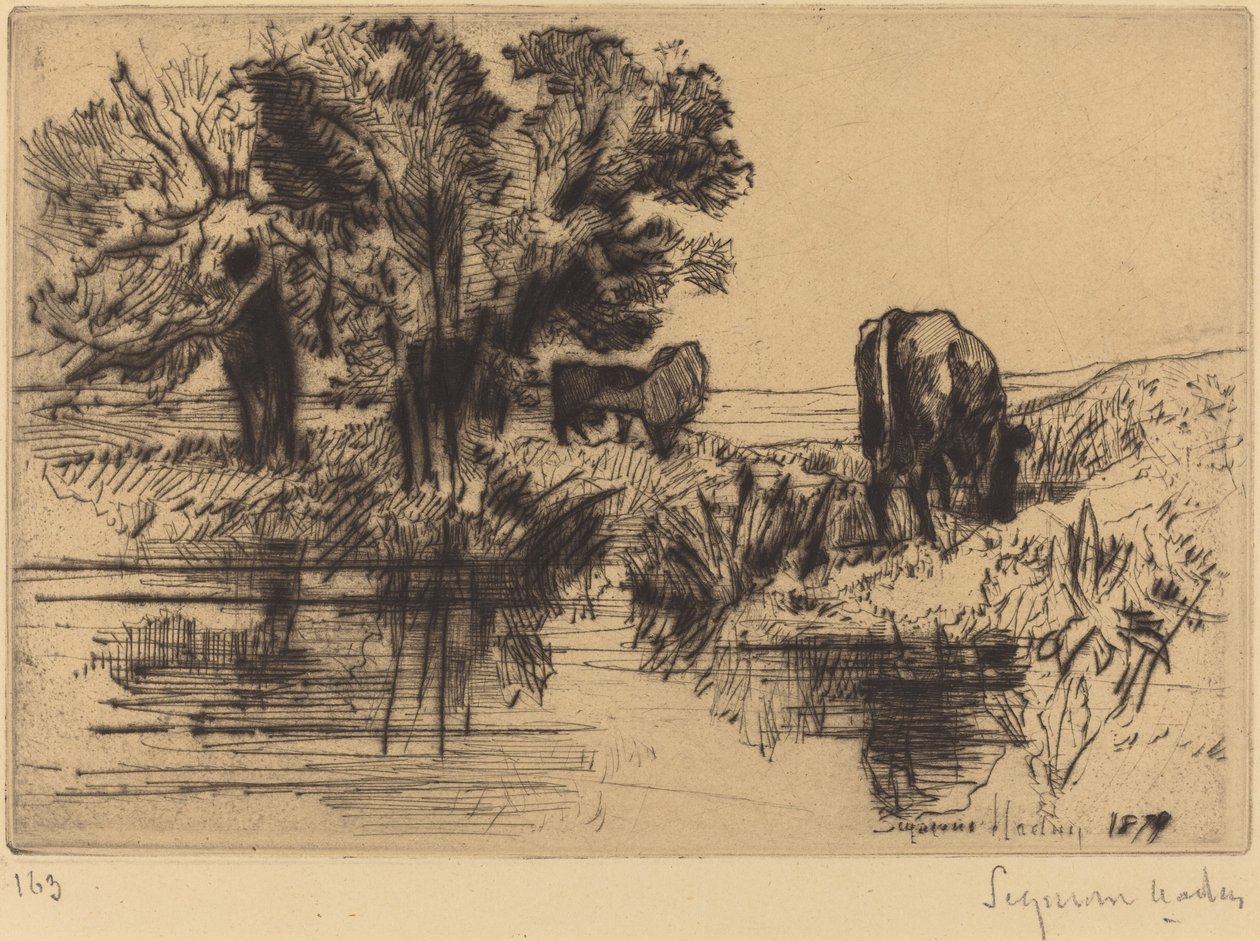 De tre korna av Francis Seymour Haden