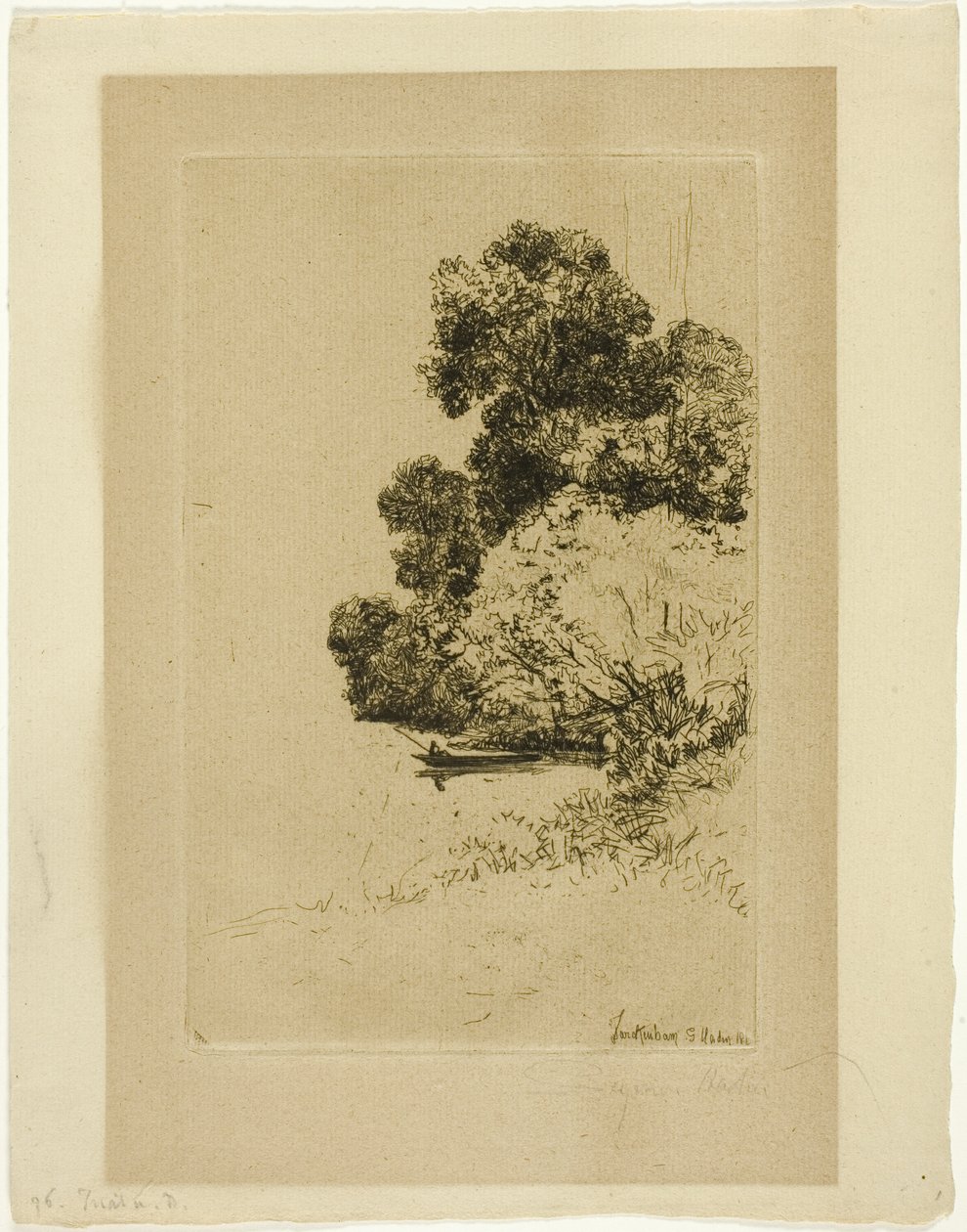 Twickenham Bushes av Francis Seymour Haden