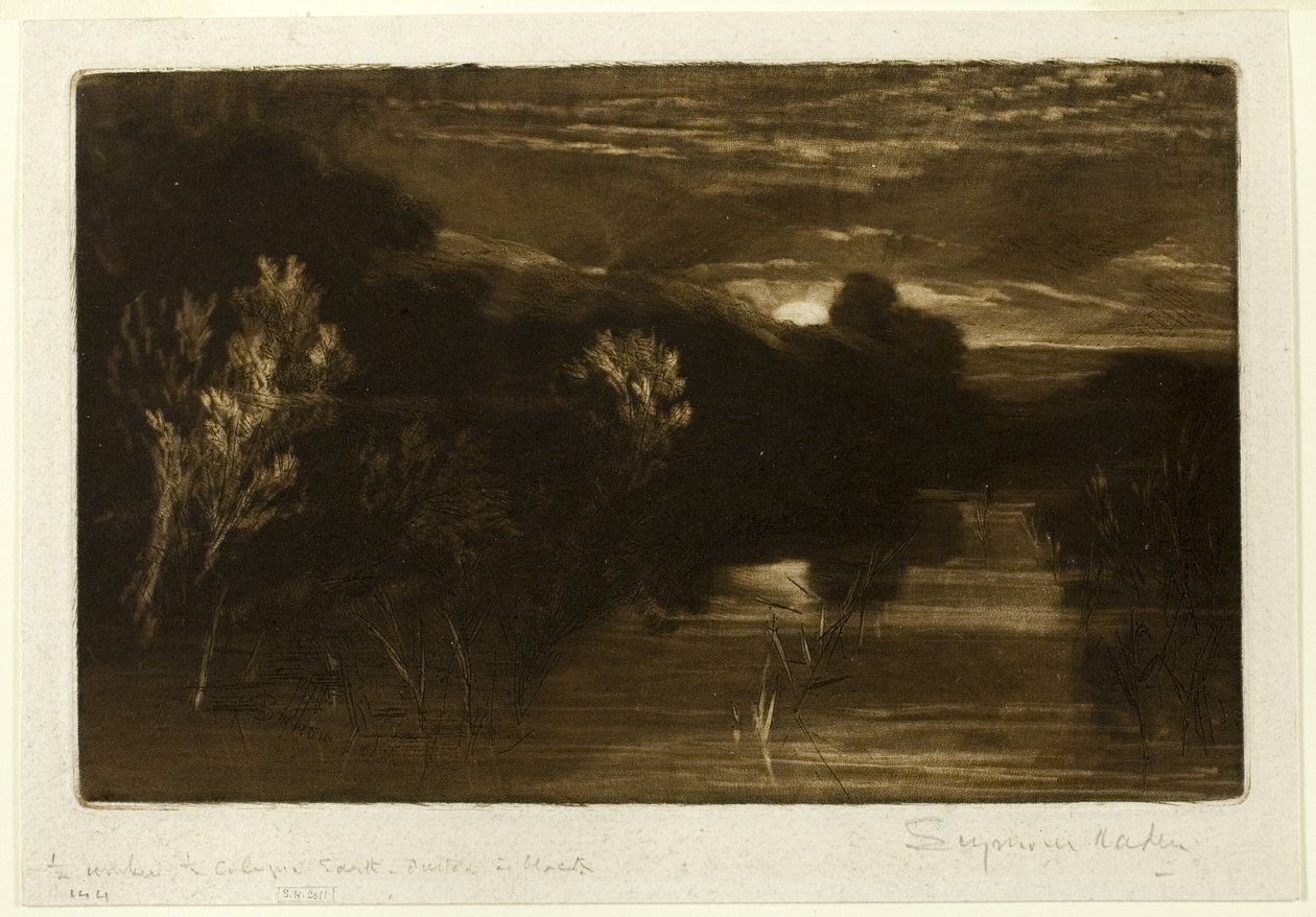 Winchelsea kanal av Francis Seymour Haden