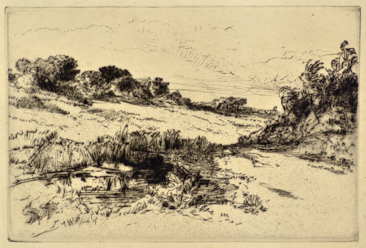 Windmill Hill No.1 av Francis Seymour Haden