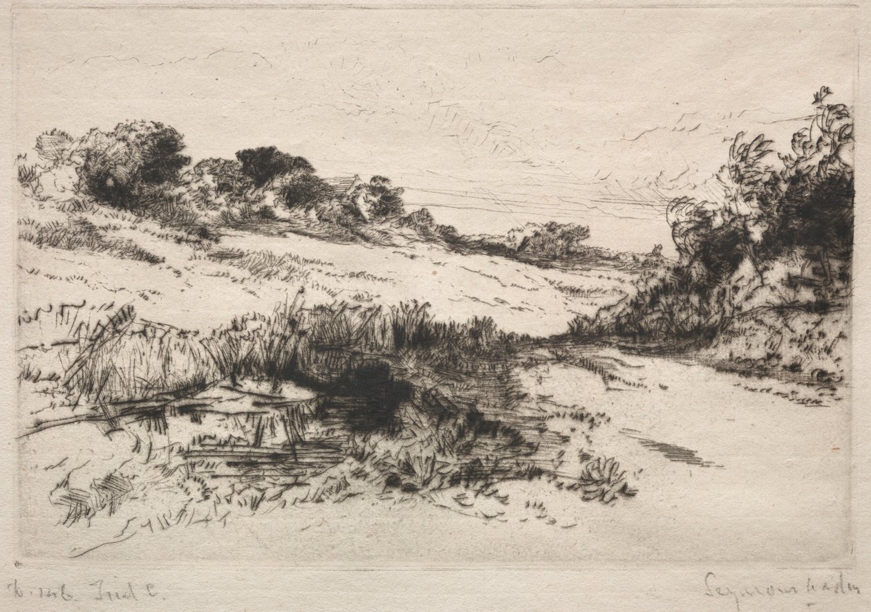 Windmill Hill, nr 1, 1877. av Francis Seymour Haden