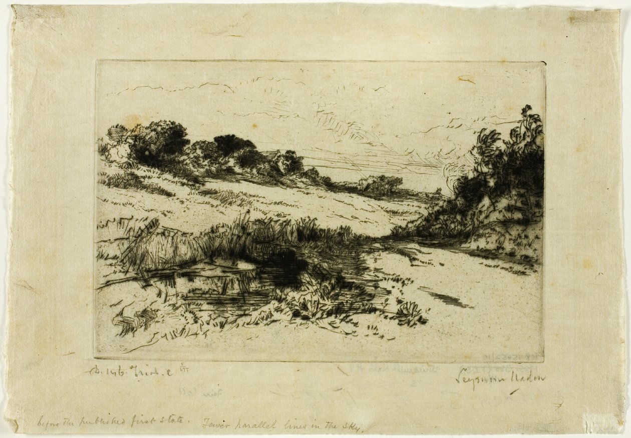 Windmill Hill, nr. I av Francis Seymour Haden