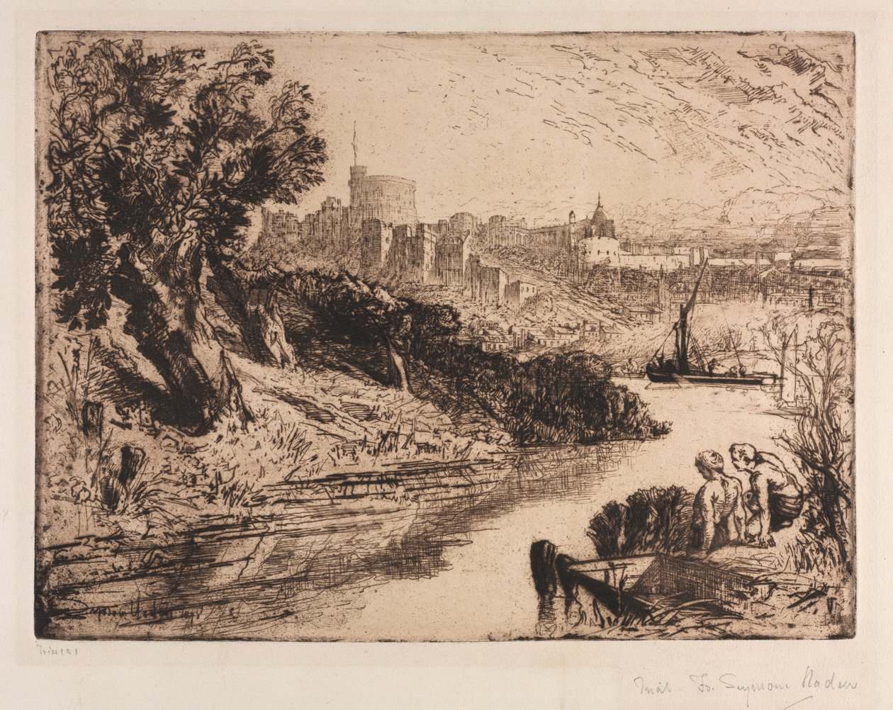 Windsor Castle av Francis Seymour Haden