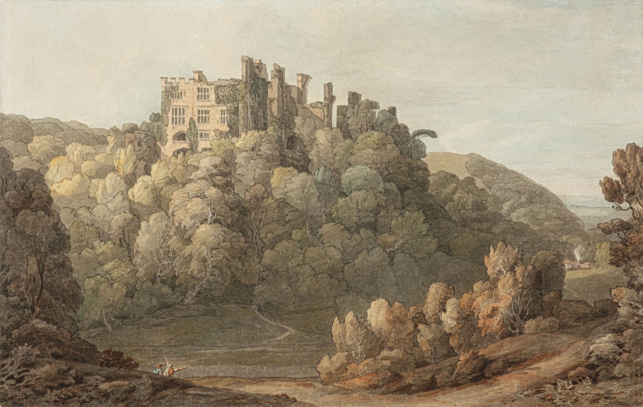 Berry Pomeroy Castle, Devon av Francis Towne