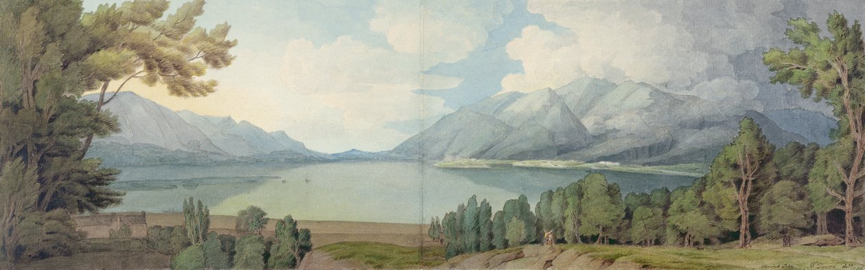 Derwentwater från söder av Francis Towne