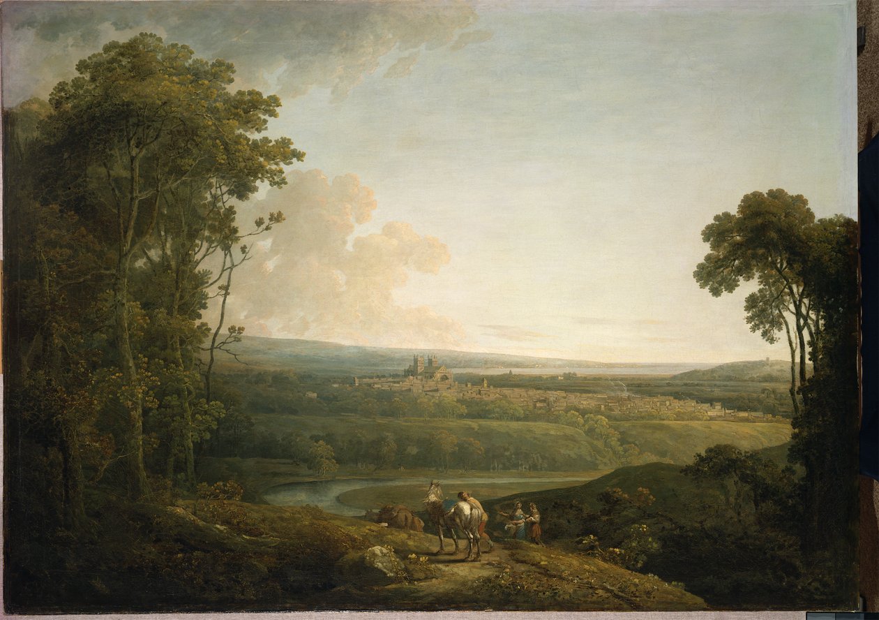 Exeter från Exwick av Francis Towne