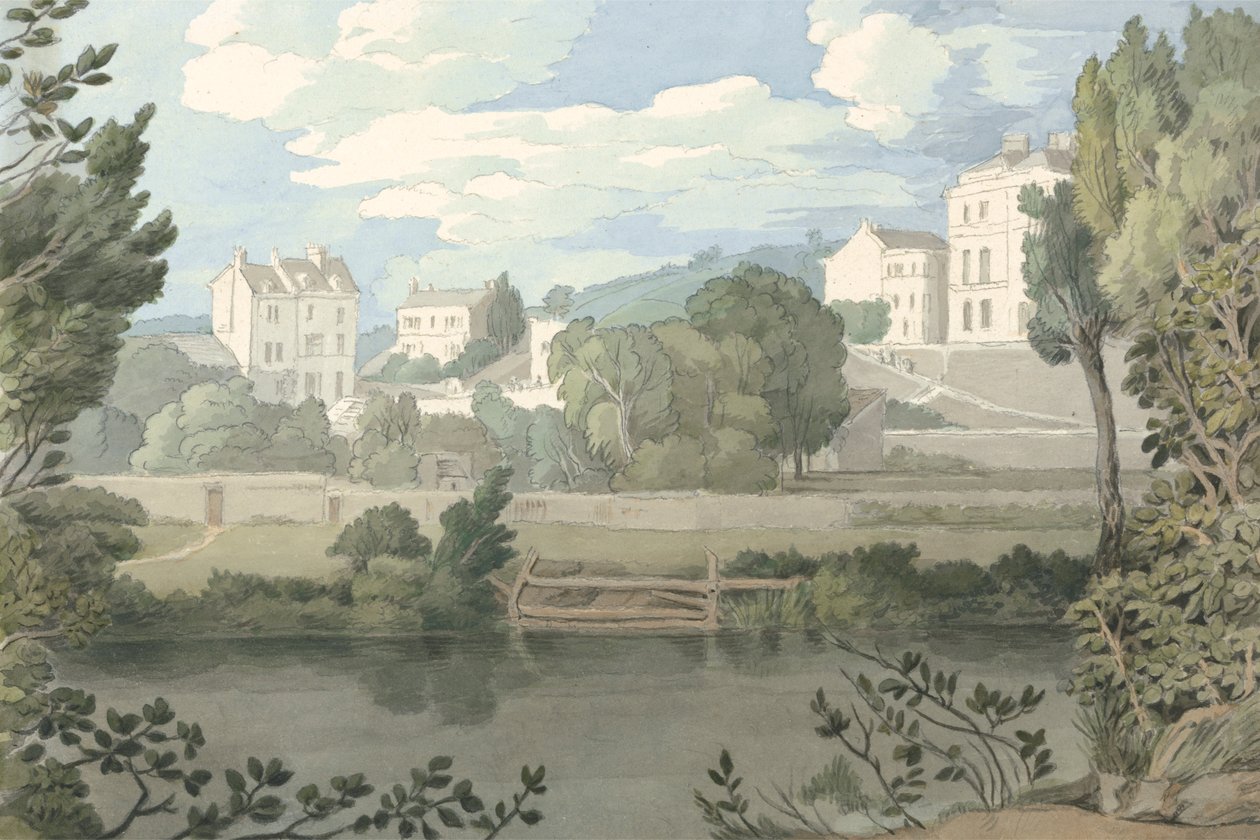 Hus nära Plymouth av Francis Towne