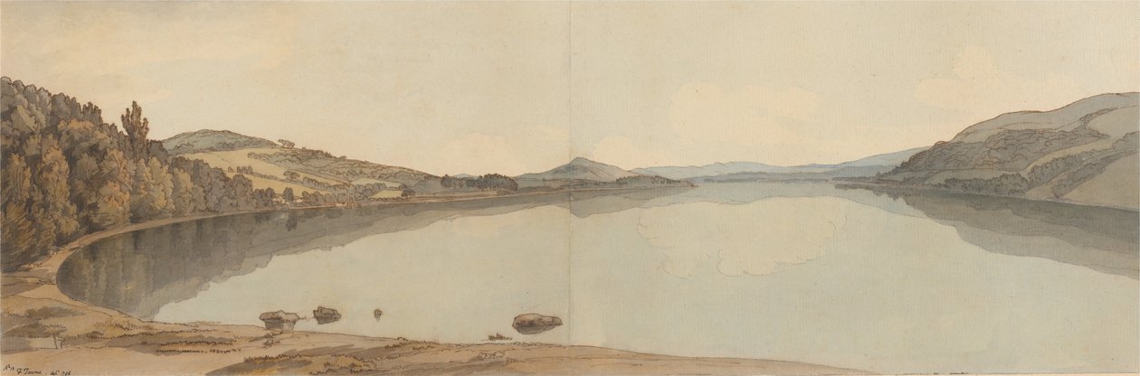 Lake Windermere av Francis Towne