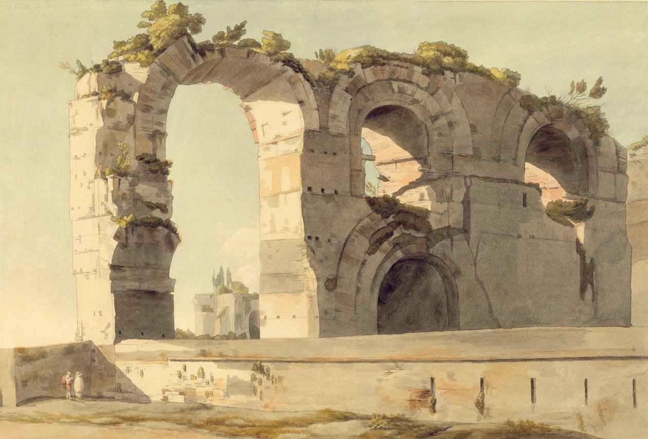 Claudius akvedukten, Rom av Francis Towne