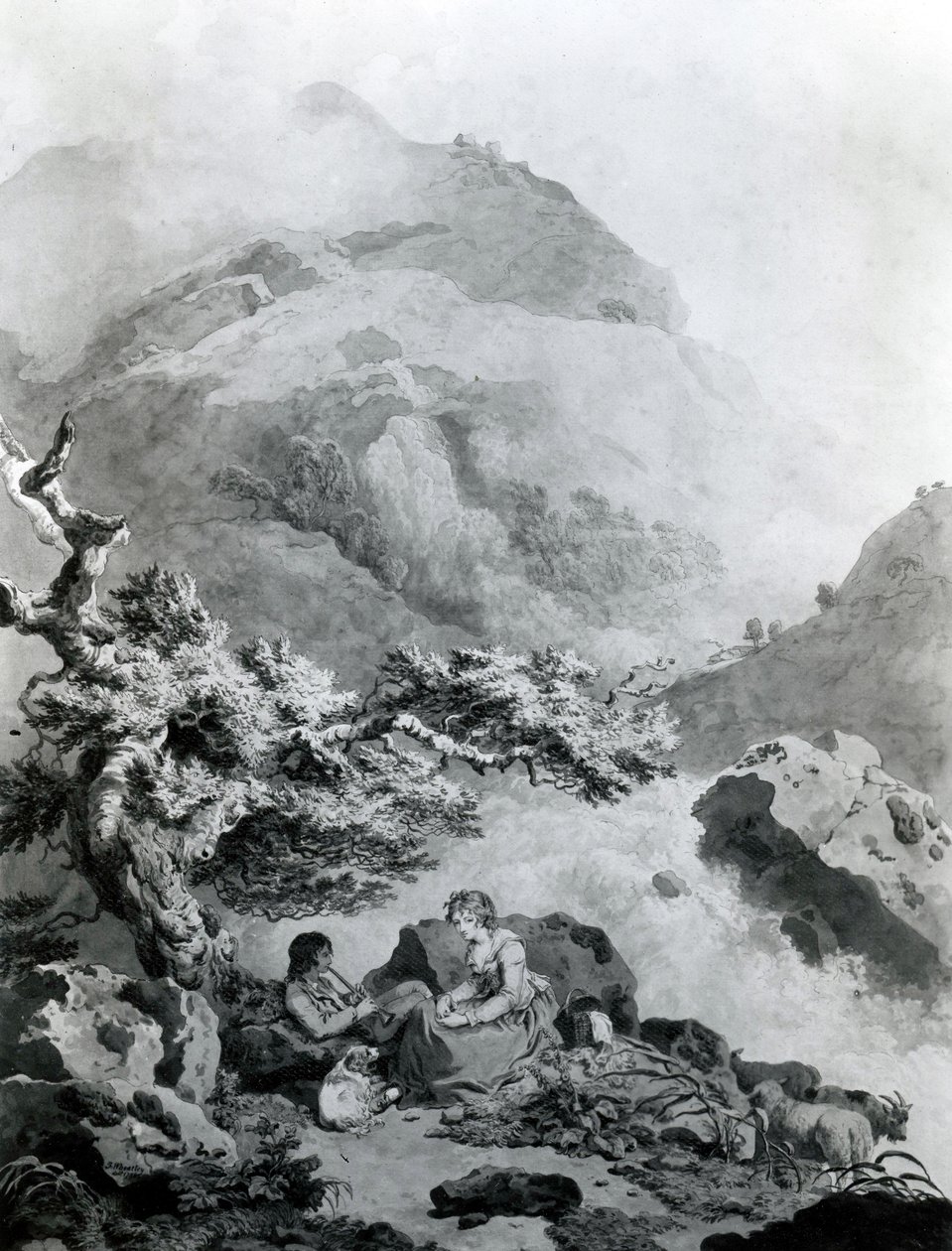 Illustration till Jean-Jacques Rousseaus 