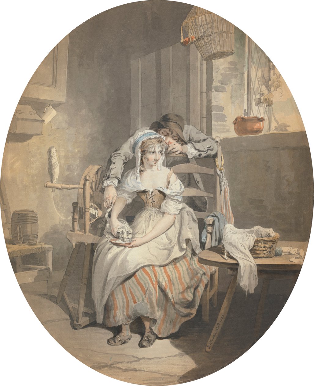 Den rustika älskaren av Francis Wheatley