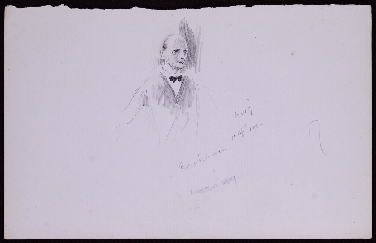 Porträtt av Arthur Rackham av Francis Wilfred Lawson