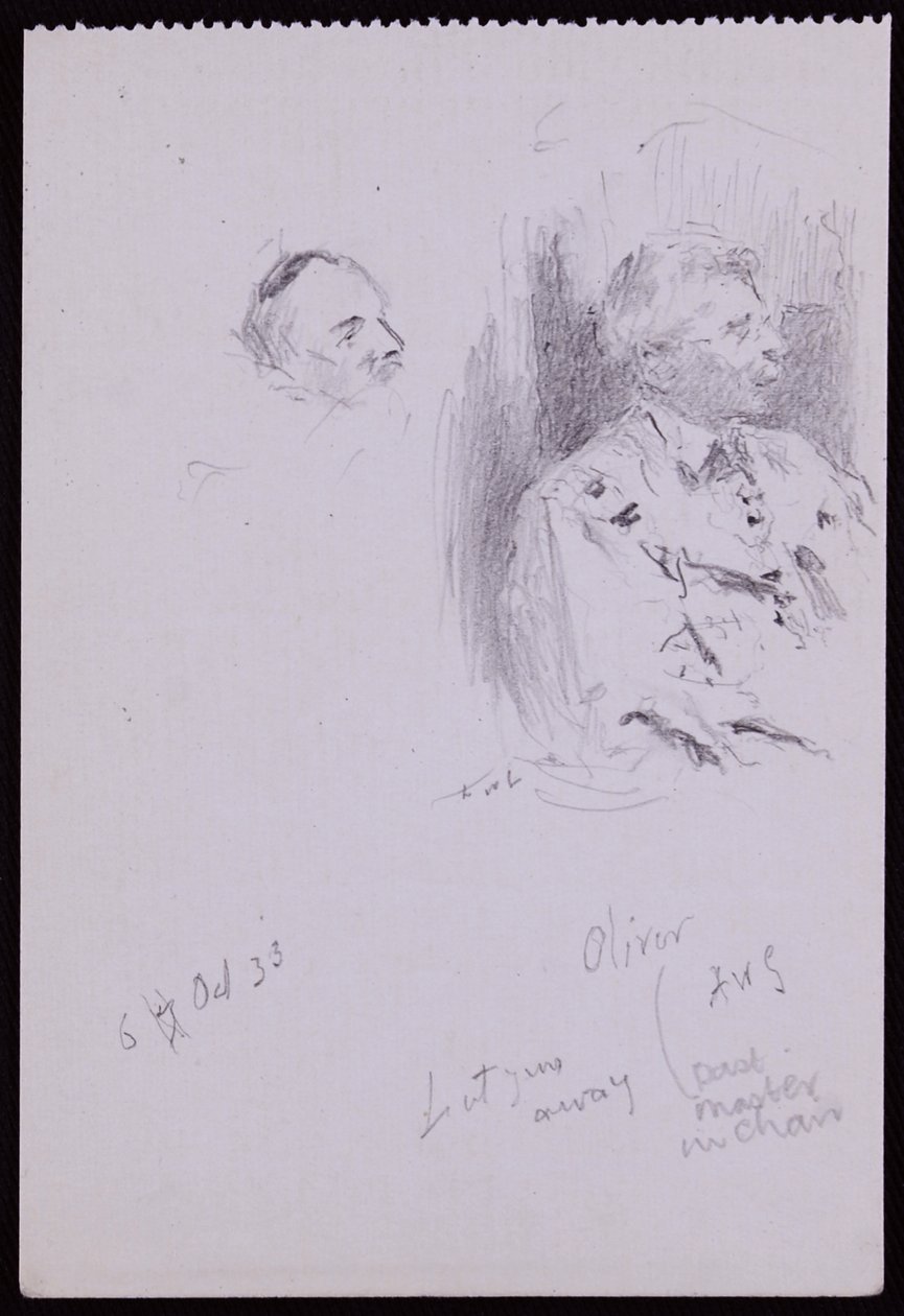 Porträtt av Basil Oliver av Francis Wilfred Lawson