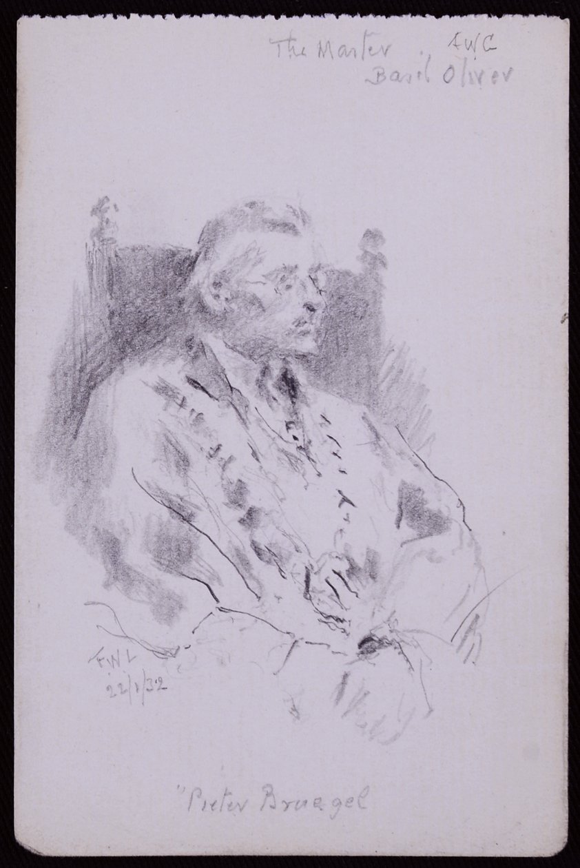 Porträtt av Basil Oliver av Francis Wilfred Lawson