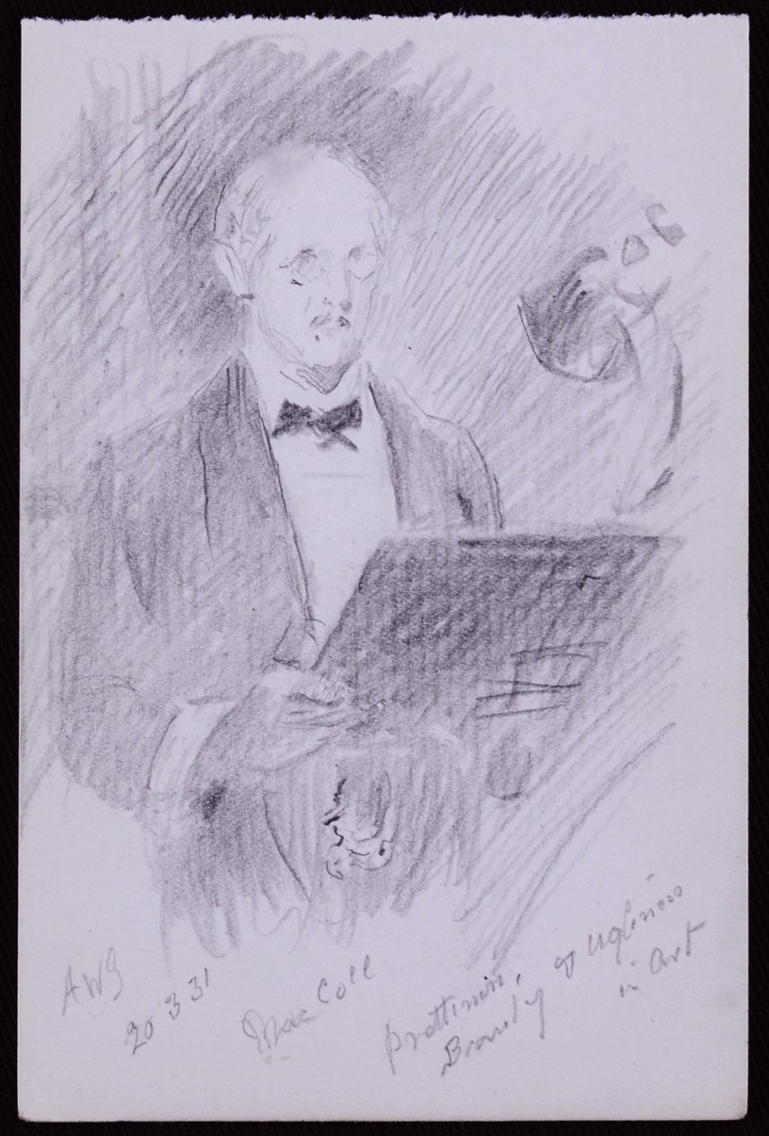 Porträtt av DS MacColl av Francis Wilfred Lawson
