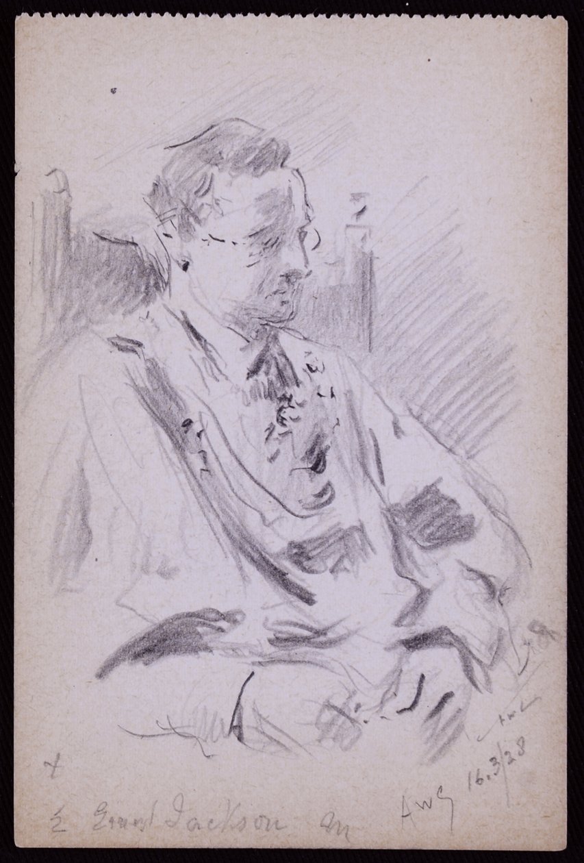Porträtt av Ernest Jackson av Francis Wilfred Lawson
