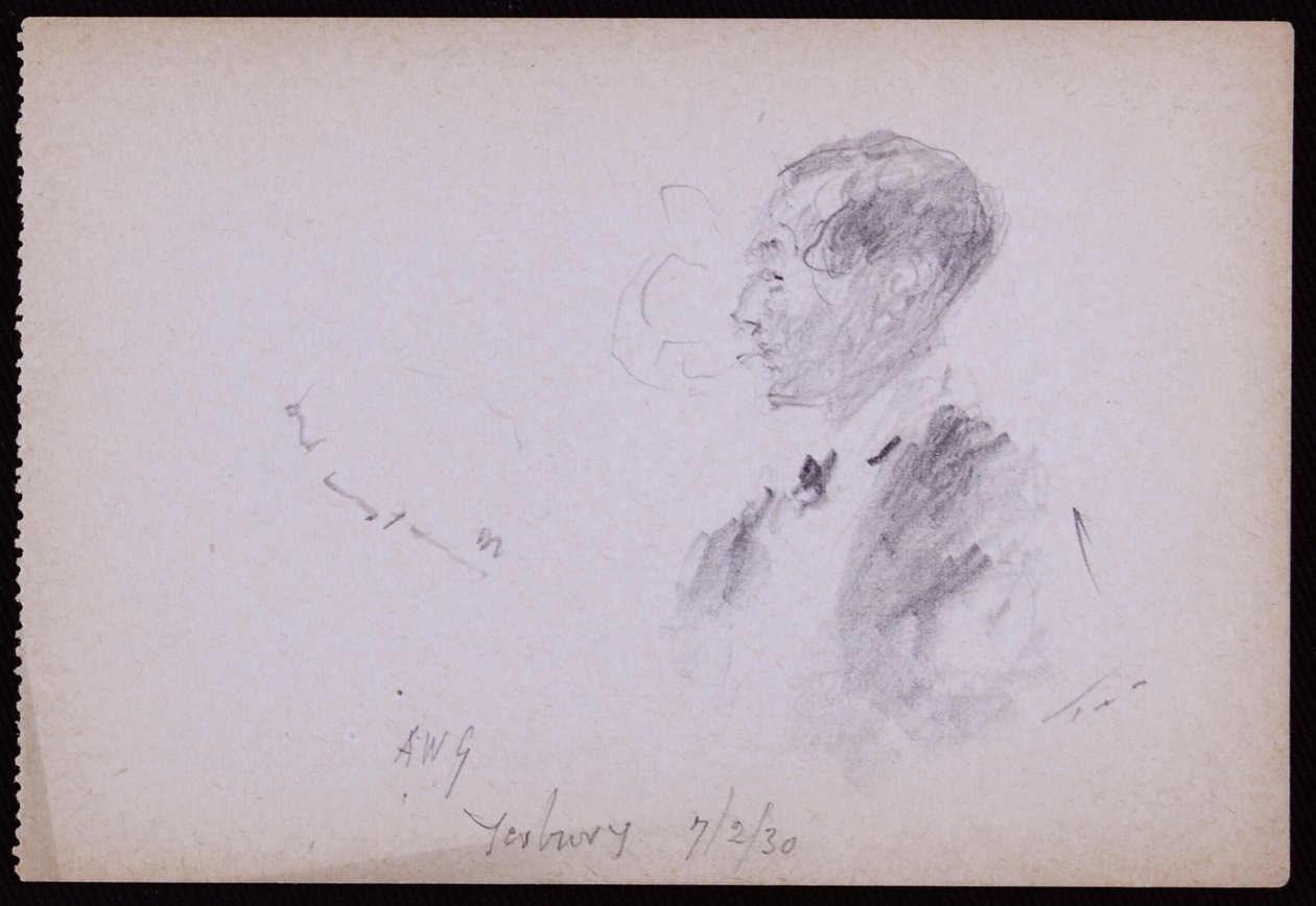 Porträtt av FR Yerbury av Francis Wilfred Lawson