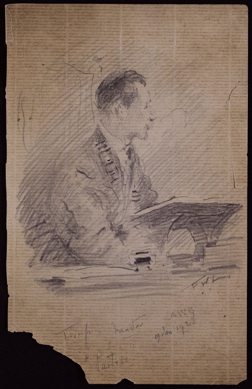 Porträtt av Francis Troup av Francis Wilfred Lawson