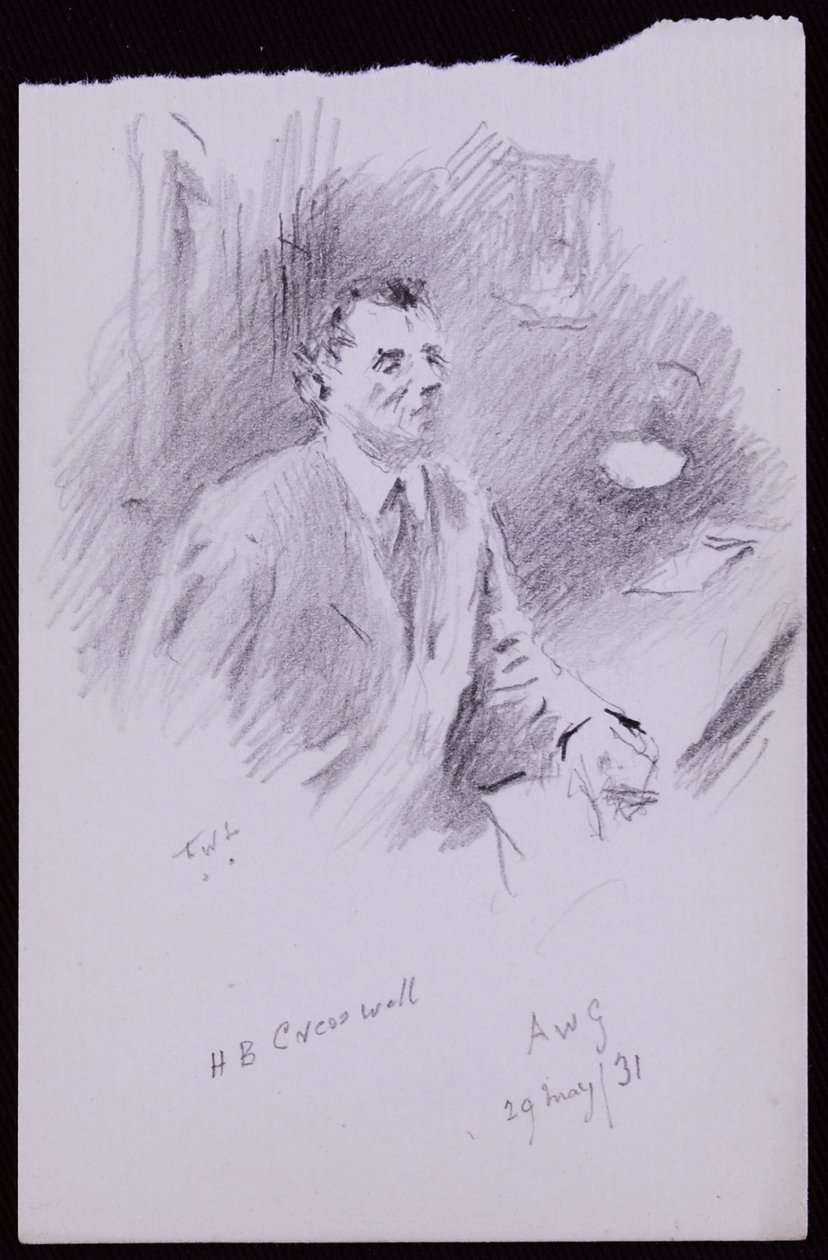 Porträtt av HB Cresswell av Francis Wilfred Lawson
