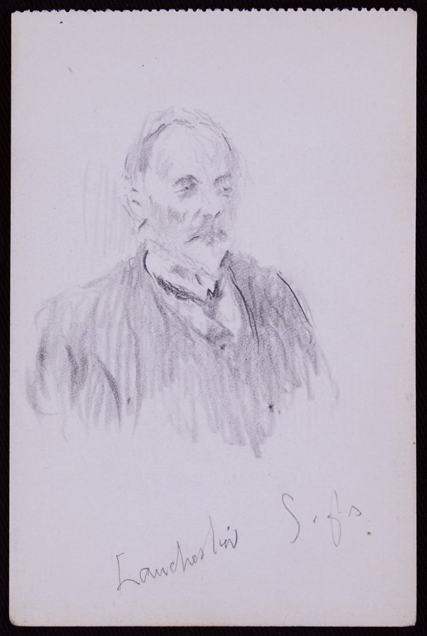 Porträtt av HV Lanchester av Francis Wilfred Lawson