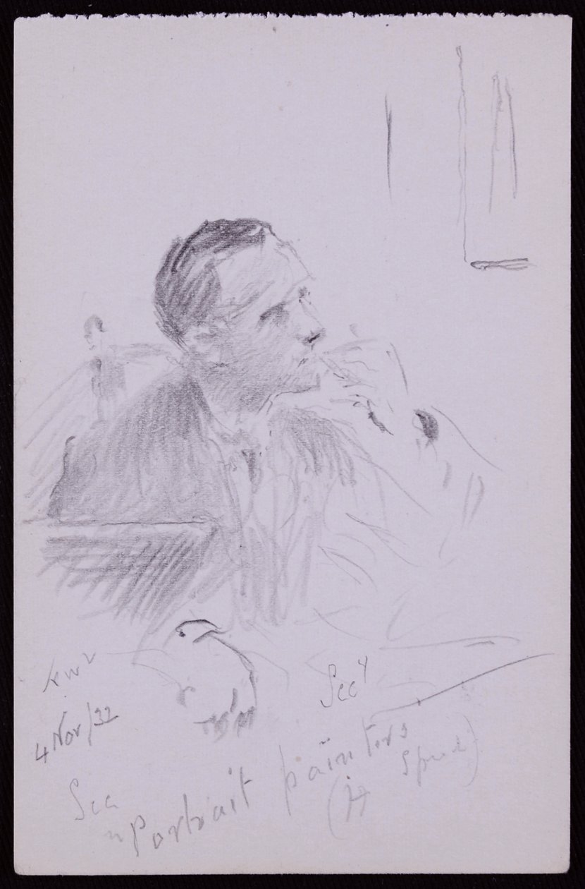 Porträtt av Harold Speed av Francis Wilfred Lawson