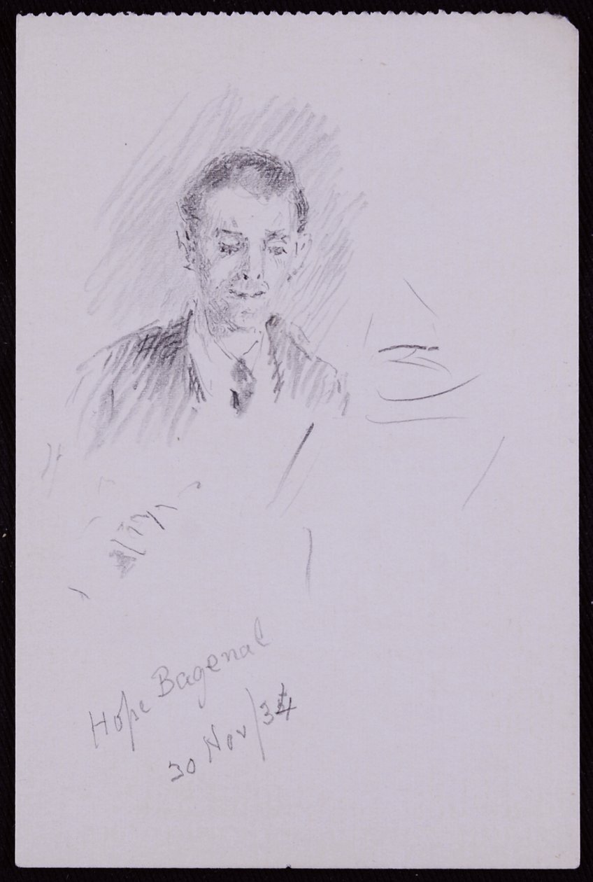Porträtt av Hope Bagenal av Francis Wilfred Lawson