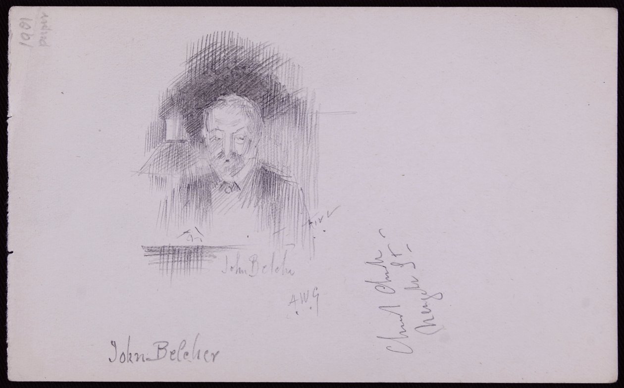 Porträtt av John Belcher av Francis Wilfred Lawson