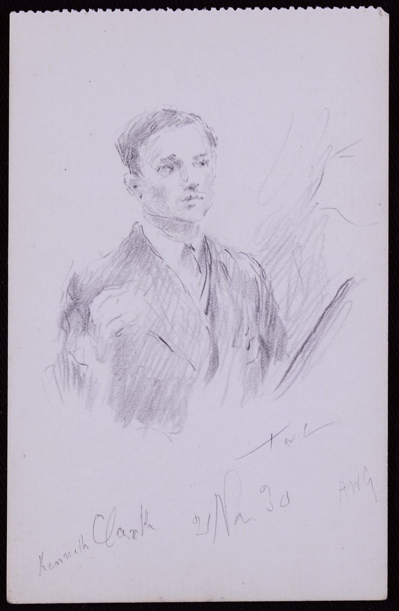 Porträtt av Kenneth Clarke av Francis Wilfred Lawson