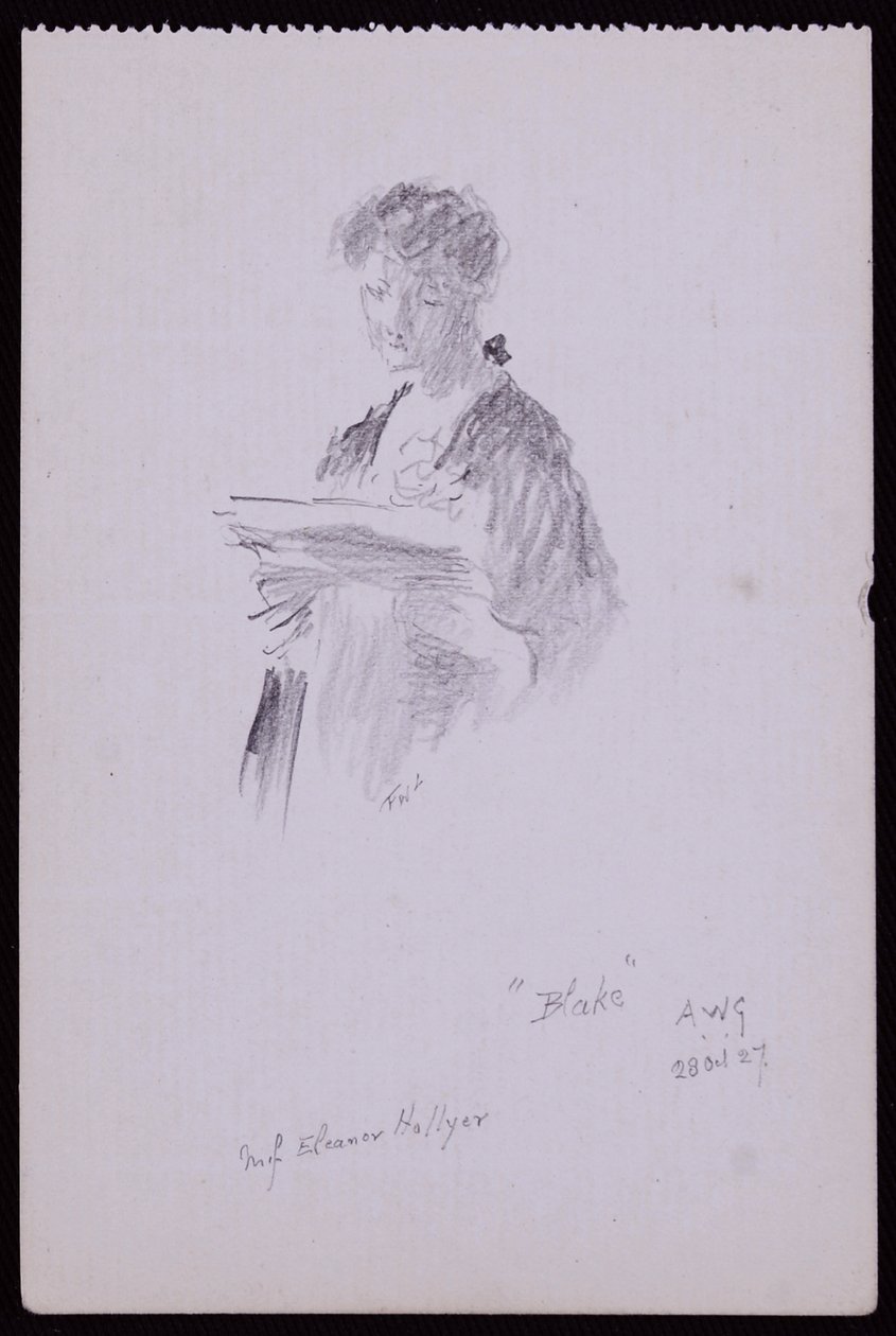 Porträtt av fröken Eleanor Hellyer av Francis Wilfred Lawson