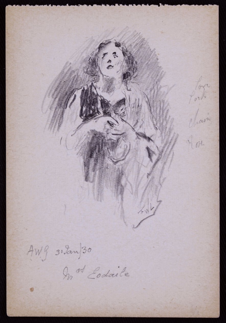 Porträtt av fru Arundel Esdaile av Francis Wilfred Lawson