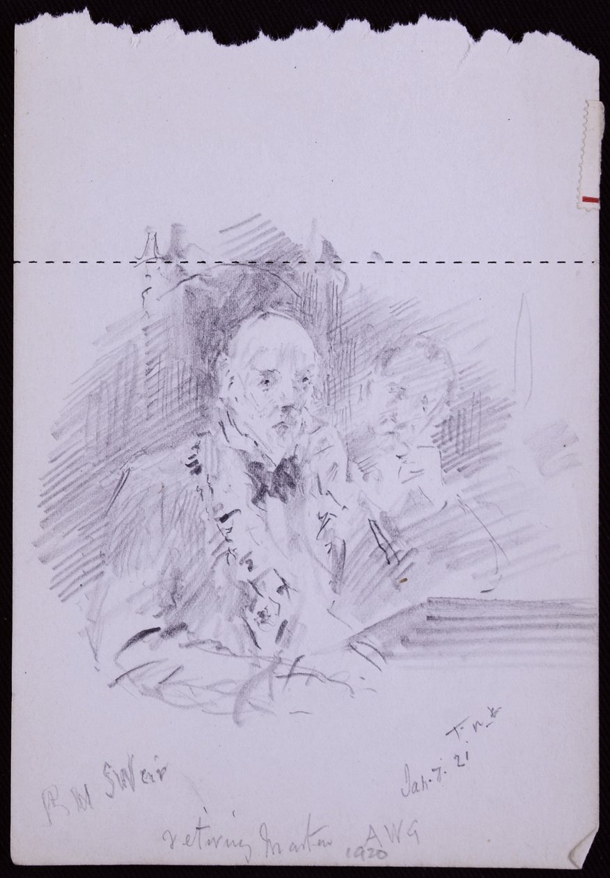 Porträtt av RW Schultz Weir av Francis Wilfred Lawson