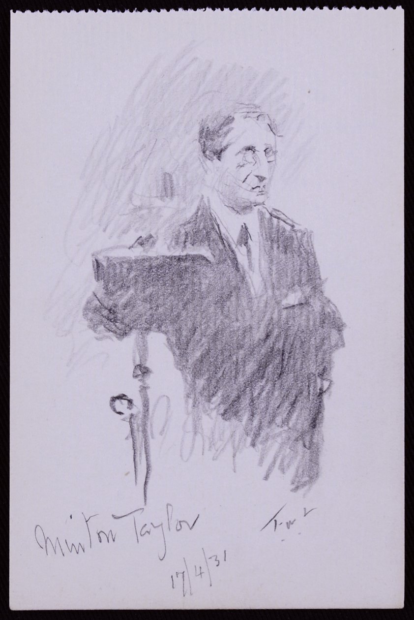 Porträtt av R. Minton Taylor av Francis Wilfred Lawson