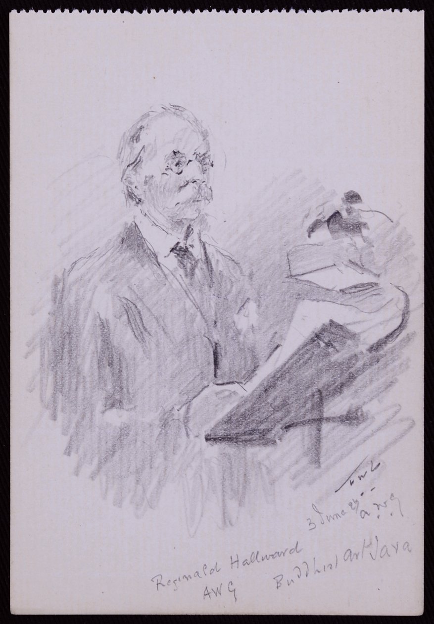 Porträtt av Reginald Hallward av Francis Wilfred Lawson