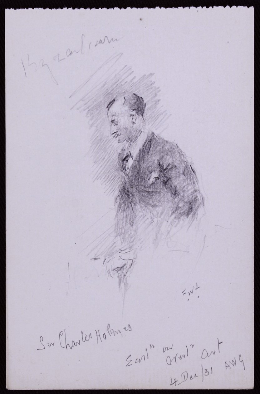 Porträtt av Sir Charles Holmes av Francis Wilfred Lawson