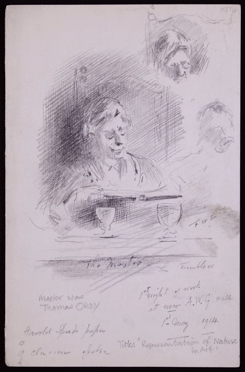 Porträtt av Thomas Okey av Francis Wilfred Lawson