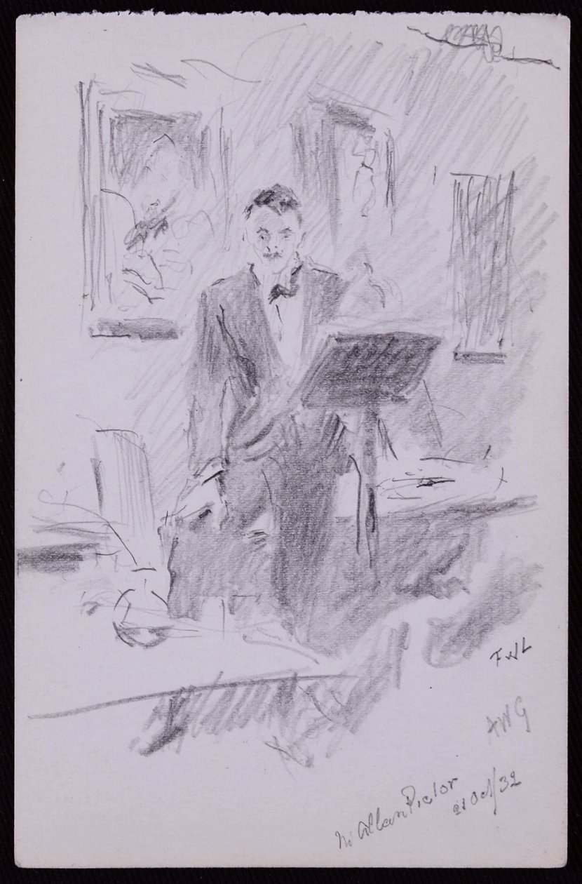 Porträtt av W Allan Pictor av Francis Wilfred Lawson