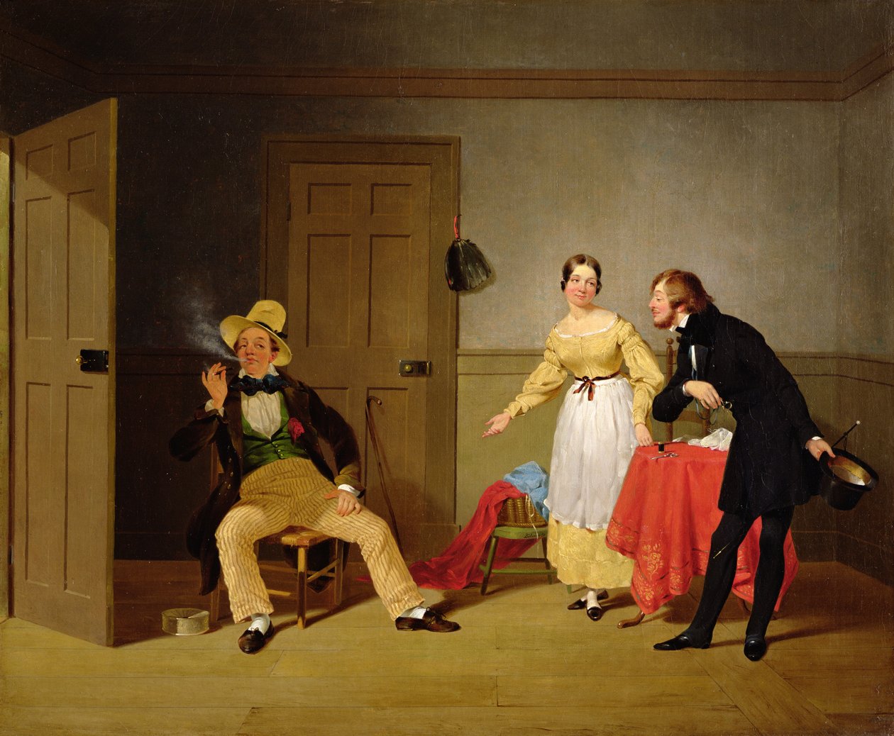 The City and Country Beaux, c.1838 av Francis William Edmonds
