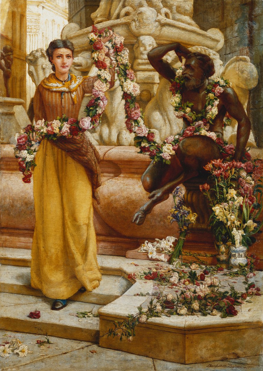 Blomstergirlanden, 1900 av Francis William Topham