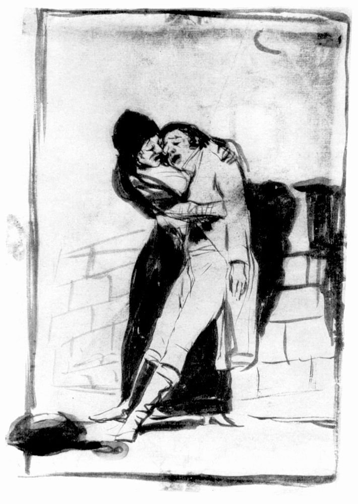 Dibujo preparatorio  av Francisco de Goya