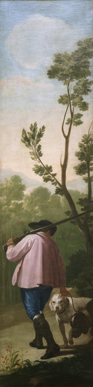 El cazador con sus perros av Francisco de Goya