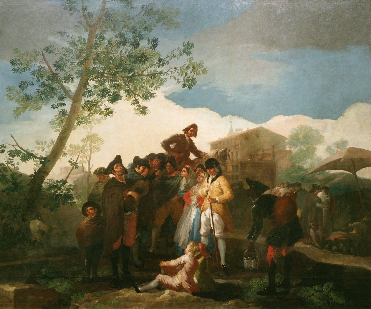 El guitarrista ciego av Francisco de Goya